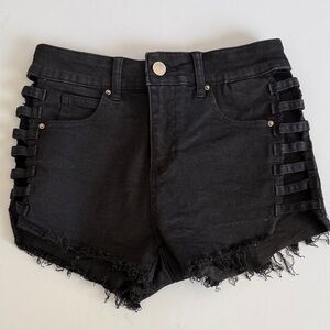 Windsor Stylish Black Women Jean Shorts Size XS